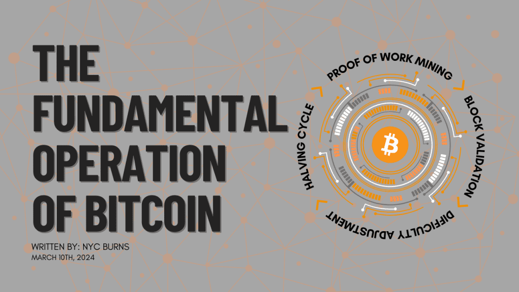 The Fundamental Operation of Bitcoin